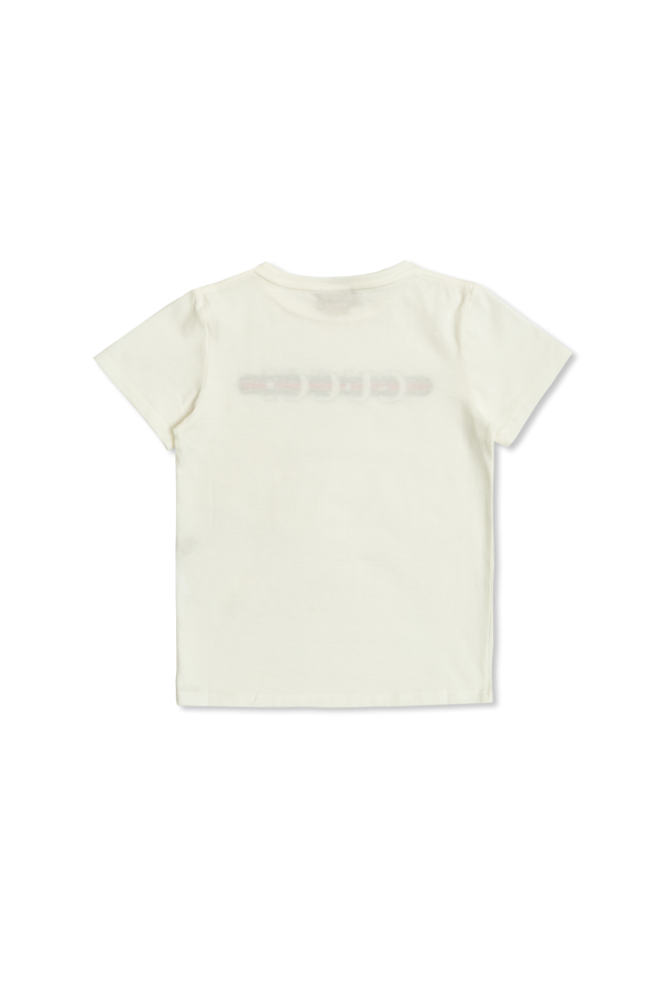 Tシャツ・カットソー GUCCI FW25 SHORT SLEEVES T-SHIRT (561651 XJGPI 9214) Children's printed cotton T-shirt in white | GUCCI® UK